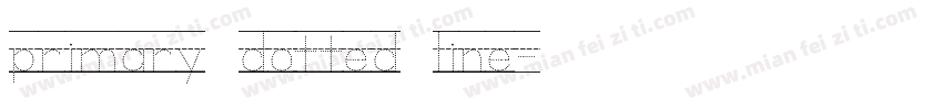 primary dotted line字体转换